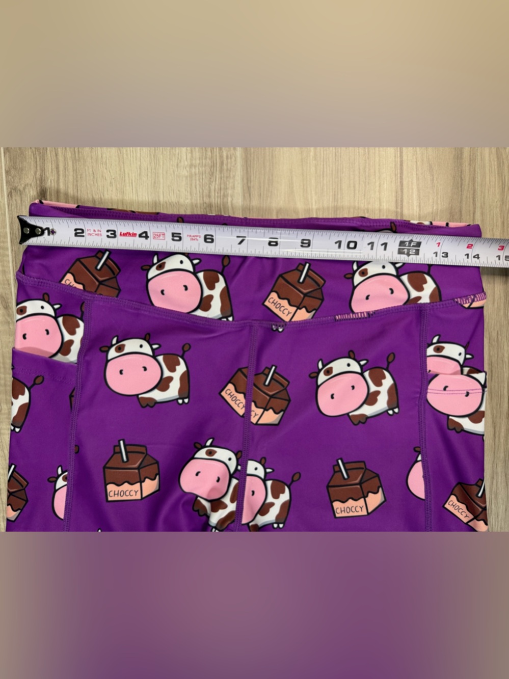 NWOT ChicknLegs Women's Choccy Cows Leggings - Picture 2 of 8